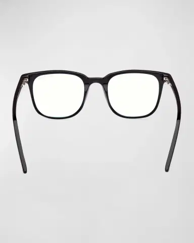 Tom Ford Men's Square Blue Light Blocking Glasses with Clip-On Lenses | Thumbnail 4