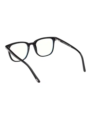 Tom Ford Men's Square Blue Light Blocking Glasses with Clip-On Lenses | Thumbnail 1