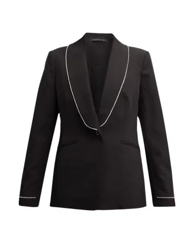 Elie Tahari The Lexy Single-Button Rhinestone-Trim Blazer | Thumbnail 1
