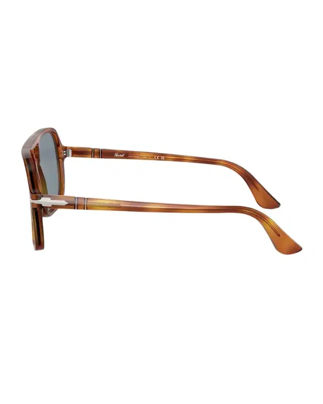 Persol Men 's Double-Bridge Acetate Aviator Sunglasses