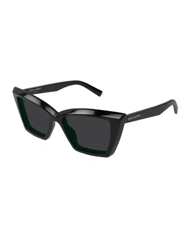 Saint Laurent Beveled Acetate Cat-Eye Sunglasses | Thumbnail 1