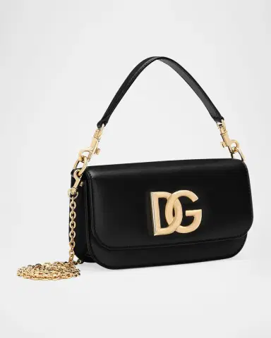 Dolce & Gabbana 3.5 Flap Leather Top-Handle Bag | Thumbnail 4