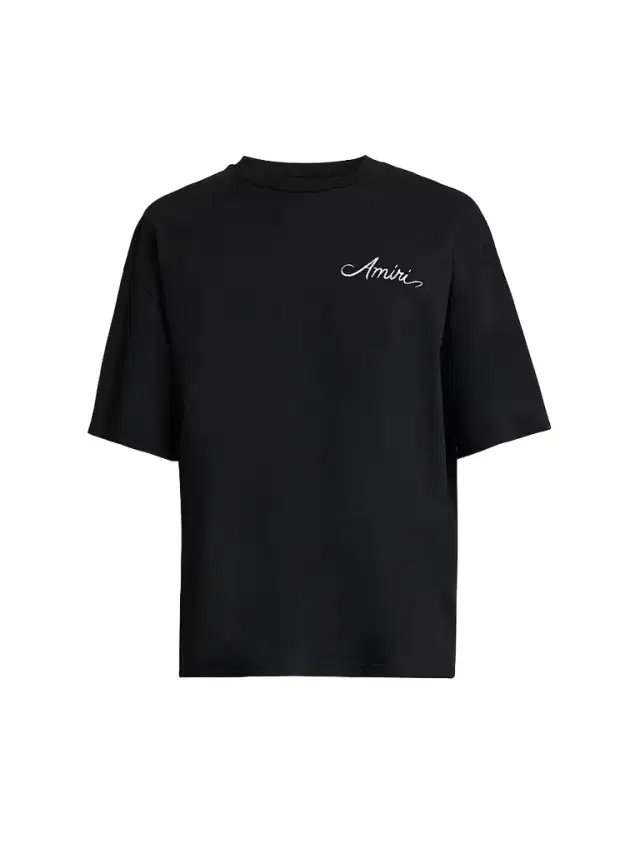 Amiri Men's Logo Cotton T-Shirt - Black