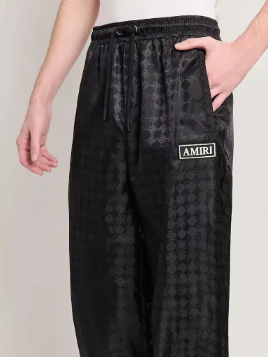 AMIRI Men's Logo Printed Drawstring Pants - Black - Size XS | Thumbnail 5