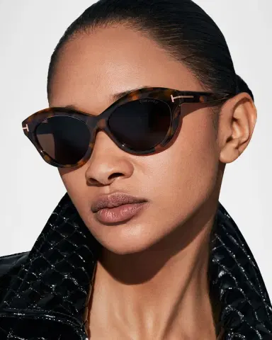 Tom Ford Toni Acetate Oval Sunglasses | Thumbnail 4 Tom Ford Toni Acetate Oval Sunglasses | Thumbnail 4