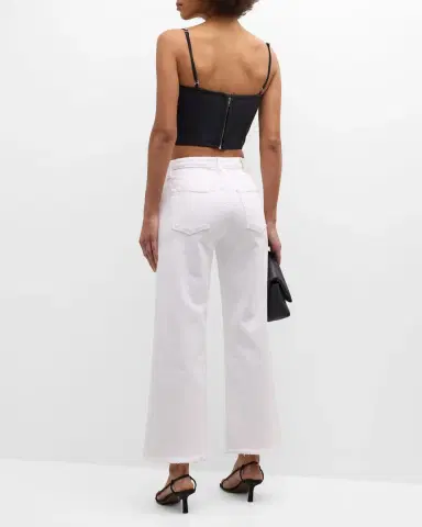 Simkhai Jude High-Rise Cropped Wide-Leg Denim Pants | Thumbnail 3 Simkhai Jude High-Rise Cropped Wide-Leg Denim Pants | Thumbnail 3