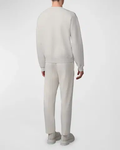 Mackage Men 's Julian Jersey Crewneck Sweater | Thumbnail 2 Mackage Men 's Julian Jersey Crewneck Sweater | Thumbnail 2
