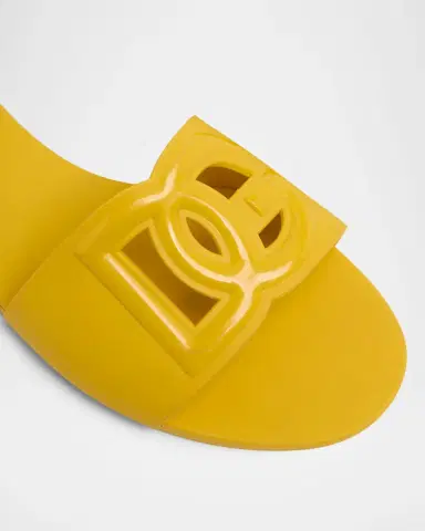 Dolce & Gabbana Cut-Out DG Rubber Sandals | Thumbnail 5