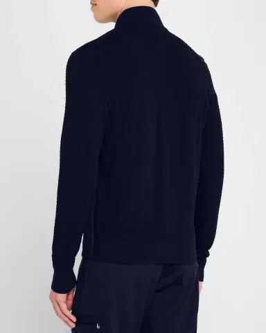 Giorgio Armani Men's Suede Fabric Mix Bomber Jacket | Thumbnail 2 Giorgio Armani Men's Suede Fabric Mix Bomber Jacket | Thumbnail 2