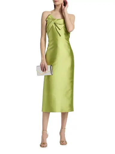 THEIA Women's Aliana Strapless Mikado Cocktail Dress - Herbal Drift - Size 16 | Thumbnail 2 THEIA Women's Aliana Strapless Mikado Cocktail Dress - Herbal Drift - Size 16 | Thumbnail 2