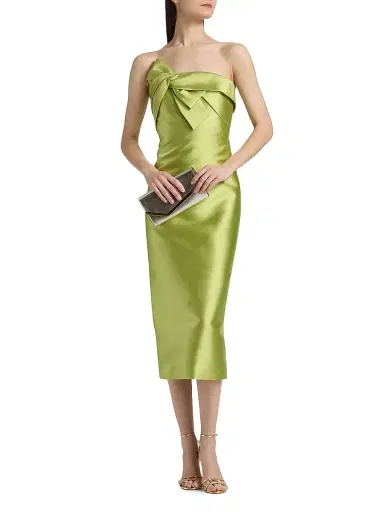 THEIA Women's Aliana Strapless Mikado Cocktail Dress - Herbal Drift - Size 16 | Thumbnail 3 THEIA Women's Aliana Strapless Mikado Cocktail Dress - Herbal Drift - Size 16 | Thumbnail 3