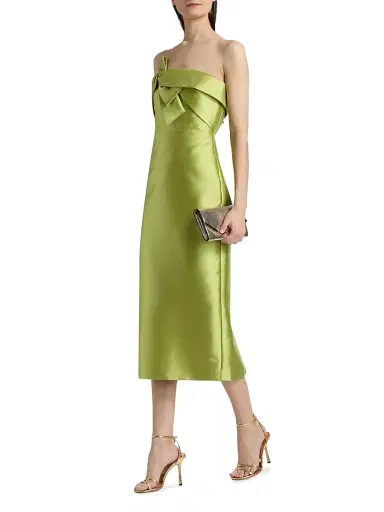 THEIA Women's Aliana Strapless Mikado Cocktail Dress - Herbal Drift - Size 16 | Thumbnail 4 THEIA Women's Aliana Strapless Mikado Cocktail Dress - Herbal Drift - Size 16 | Thumbnail 4