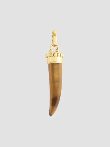 Anabel Aram Women's Forza 18K-Gold-Plated & Gemstone Horn Pendant - Gold | Thumbnail 2