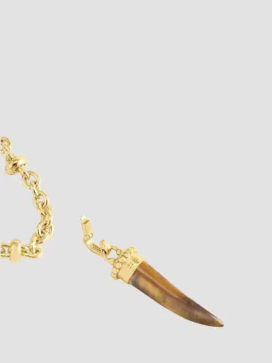 Anabel Aram Women's Forza 18K-Gold-Plated & Gemstone Horn Pendant - Gold | Thumbnail 3