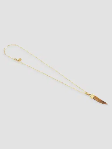 Anabel Aram Women's Forza 18K-Gold-Plated & Gemstone Horn Pendant - Gold | Thumbnail 5