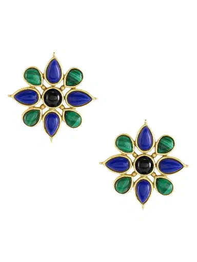 Anabel Aram Women's Forza 18K-Gold-Plated & Multi-Gemstone Flower Stud Earrings - Gold | Thumbnail 1 Anabel Aram Women's Forza 18K-Gold-Plated & Multi-Gemstone Flower Stud Earrings - Gold | Thumbnail 1