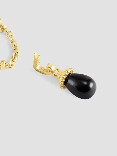 Anabel Aram Women's Forza 18K-Gold-Plated & Gemstone Charm - Black Onyx | Thumbnail 5 Anabel Aram Women's Forza 18K-Gold-Plated & Gemstone Charm - Black Onyx | Thumbnail 5