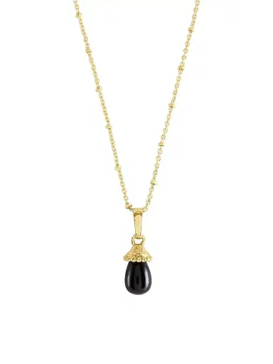 Anabel Aram Women's Forza 18K-Gold-Plated & Gemstone Charm - Black Onyx | Thumbnail 1 Anabel Aram Women's Forza 18K-Gold-Plated & Gemstone Charm - Black Onyx | Thumbnail 1