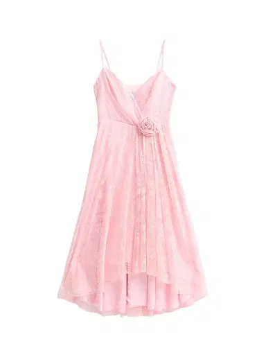 As It May Women's Elowyn Chantilly Lace 3D Midi Dress - Peony - Size XXL | Thumbnail 1 As It May Women's Elowyn Chantilly Lace 3D Midi Dress - Peony - Size XXL | Thumbnail 1