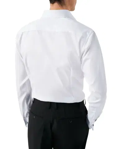Eton Men's Slim-Fit French-Cuff Twill Dress Shirt | Thumbnail 1 Eton Men's Slim-Fit French-Cuff Twill Dress Shirt | Thumbnail 1