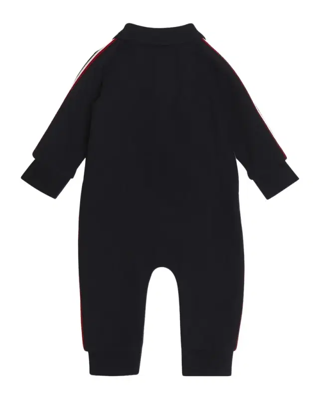 Moncler Boy 's Logo-Print Polo Romper, Size Newborn-24M