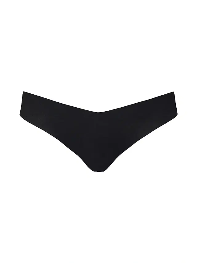 Commando Women's Stretch Microfiber Thong - Black