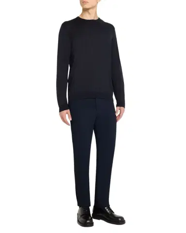 Giorgio Armani Men's Silk-Cotton Crew Sweater | Thumbnail 1 Giorgio Armani Men's Silk-Cotton Crew Sweater | Thumbnail 1