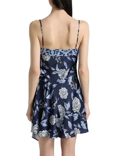 TANYA TAYLOR Women's Antona Floral Crepe Wrap-Waist Minidress | Thumbnail 5