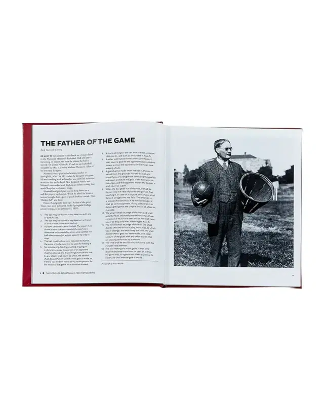 Graphic Image "The Story of Basketball in 100 Photographs" Leather-Bound Book by Sports Illustrated