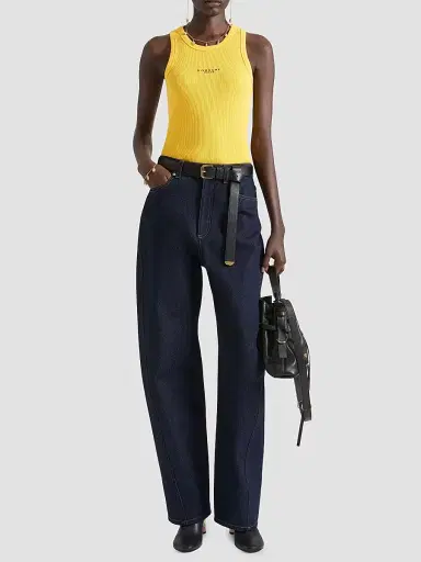 Givenchy Women's Slim Fit Tank Top in Cotton with Paris Print | Thumbnail 2