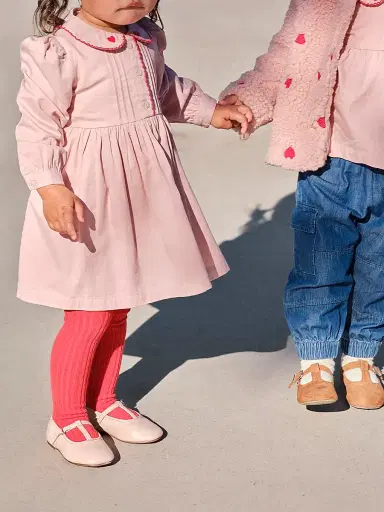 MOLO Baby Girl's & Little Girl's Charlette Pintucked Dress - Petal Blush - Size 2 | Thumbnail 3