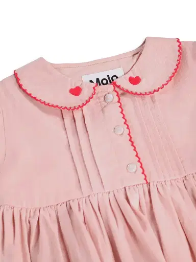 MOLO Baby Girl's & Little Girl's Charlette Pintucked Dress - Petal Blush - Size 2 | Thumbnail 5