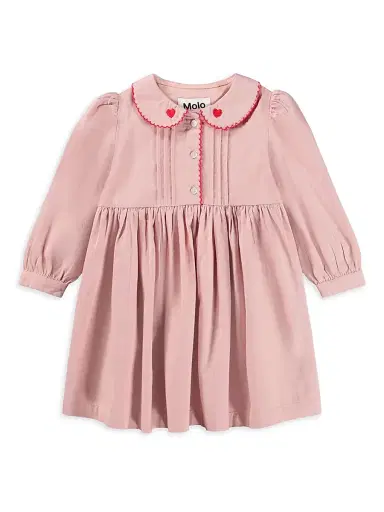 MOLO Baby Girl's & Little Girl's Charlette Pintucked Dress - Petal Blush - Size 2 | Thumbnail 1
