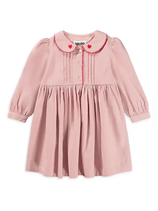 Molo Baby Girl's & Little Girl's Charlette Pintucked Dress - Petal Blush