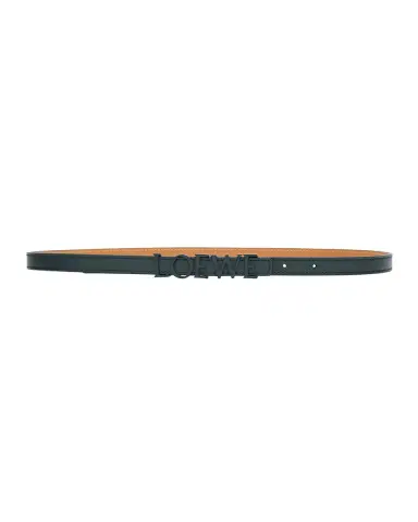 Loewe Logo Lettering Leather Skinny Belt | Thumbnail 2 Loewe Logo Lettering Leather Skinny Belt | Thumbnail 2