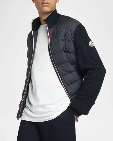 Moncler Men's Down Knit Jacket | Thumbnail 3 Moncler Men's Down Knit Jacket | Thumbnail 3