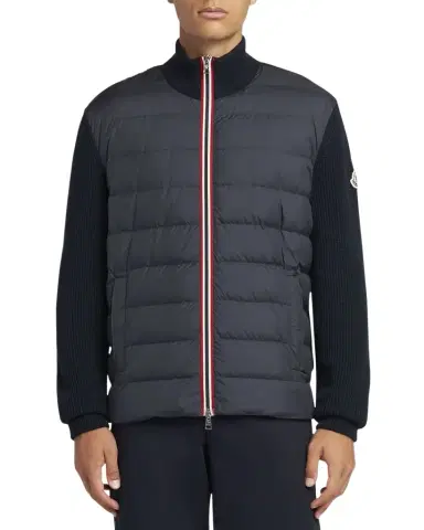 Moncler Men's Down Knit Jacket | Thumbnail 1 Moncler Men's Down Knit Jacket | Thumbnail 1