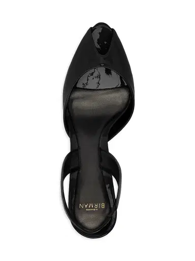 Alexandre Birman Women's Miranda 85MM Patent Leather Slingback Pumps - Black - Size 12 | Thumbnail 7