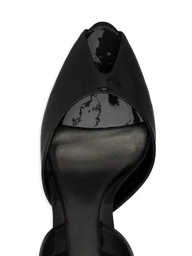 Alexandre Birman Women's Miranda 85MM Patent Leather Slingback Pumps - Black - Size 12 | Thumbnail 8
