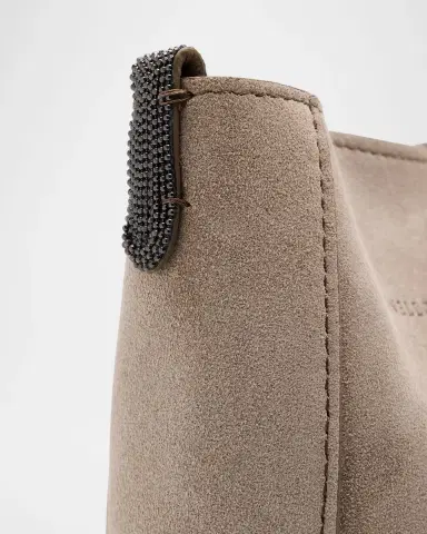 Brunello Cucinelli Duo Suede Phone Crossbody Bag | Thumbnail 5 Brunello Cucinelli Duo Suede Phone Crossbody Bag | Thumbnail 5