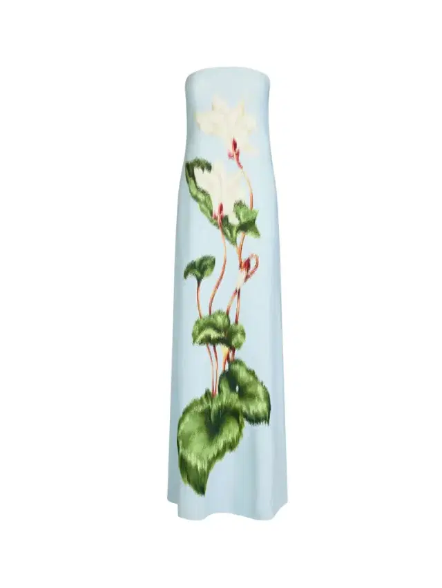 Oscar de la Renta Chiné Cyclamen Strapless Gown