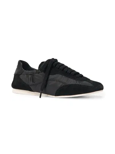 Simkhai Women's Georgie Elasticized Low-Top Sneakers - Black - Size 7 | Thumbnail 2 Simkhai Women's Georgie Elasticized Low-Top Sneakers - Black - Size 7 | Thumbnail 2