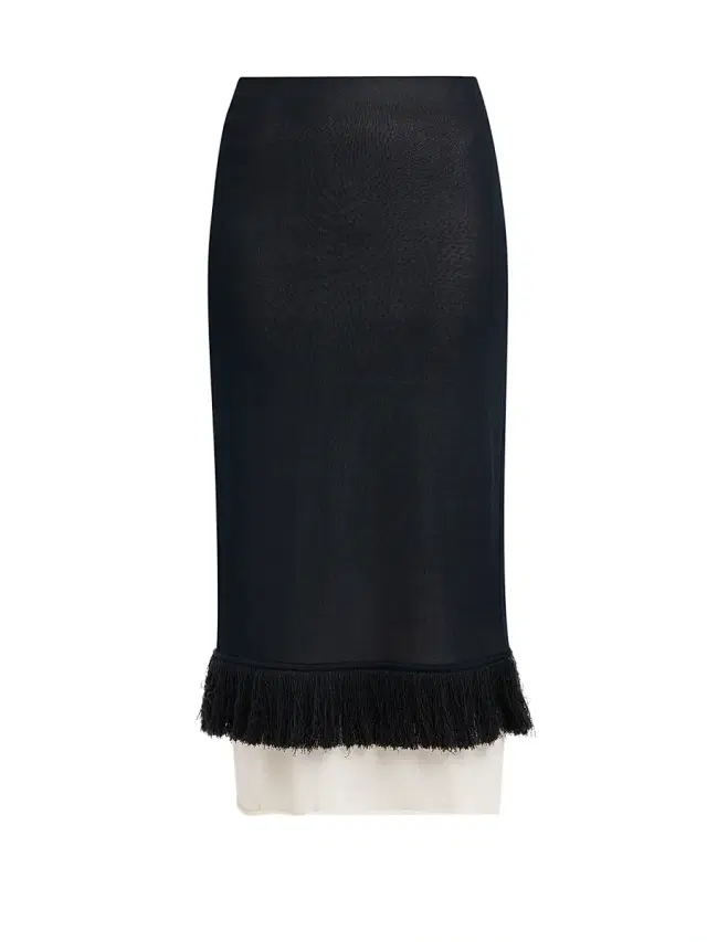 Bottega Veneta Women's Layered Fringe-Hem Fluid Silk-Knit Midi-Skirt - Midnight Blue
