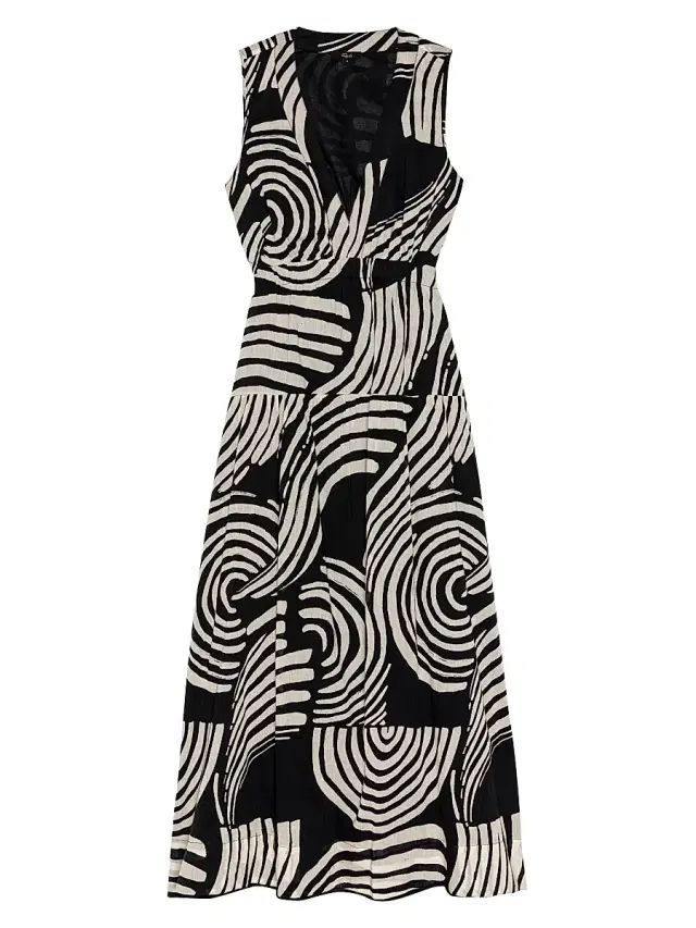 Rails Women's Genevieve Printed Cotton Midi Dress - Onyx Waves
