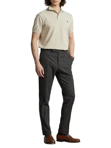 Polo Ralph Lauren Men's Basic Mesh Polo Shirt - Dune Heather - Size XXL | Thumbnail 2