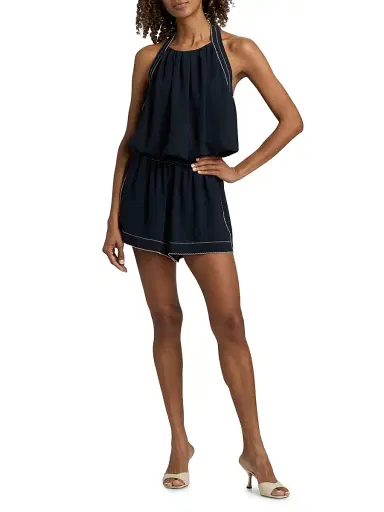 Ramy Brook Women's Anaya Embroidered Shorts - Navy - Size Large | Thumbnail 2 Ramy Brook Women's Anaya Embroidered Shorts - Navy - Size Large | Thumbnail 2