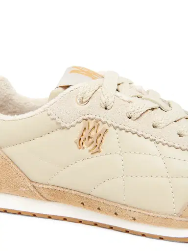 AMIRI Women's Coastline Leather & Suede Low-Top Sneakers - Alabaster Brown - Size 5 | Thumbnail 5