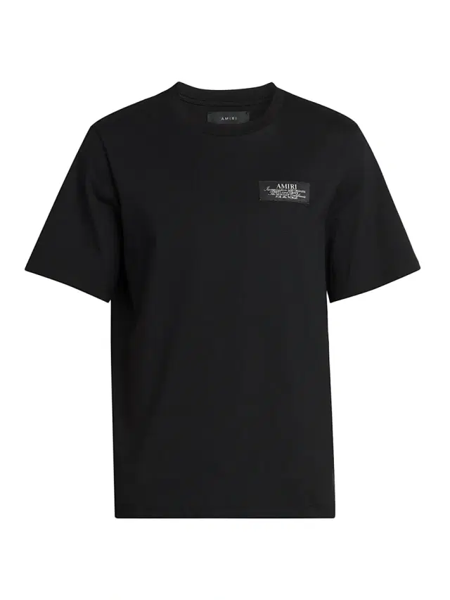 Amiri Men's Spirit Logo Cotton Crewneck T-Shirt - Black