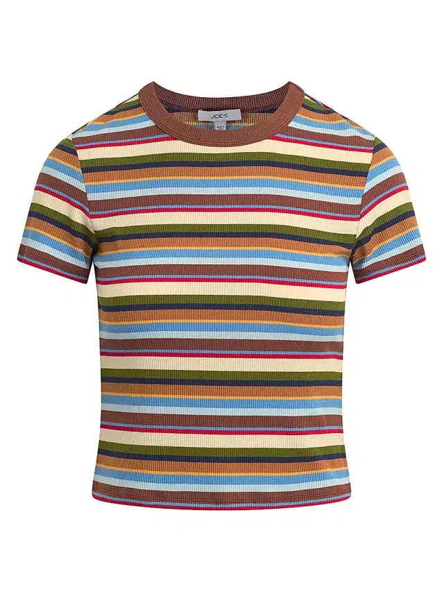 Women's The Baby Striped T-Shirt - Multi Variegated Stripe