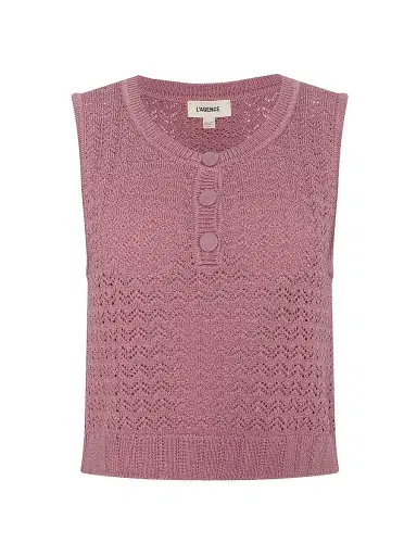 L'Agence Women's Carven Pointelle-Knit Tank | Thumbnail 1 L'Agence Women's Carven Pointelle-Knit Tank | Thumbnail 1